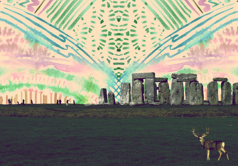 Secret Stone Henge print by Aaryn West At Society6