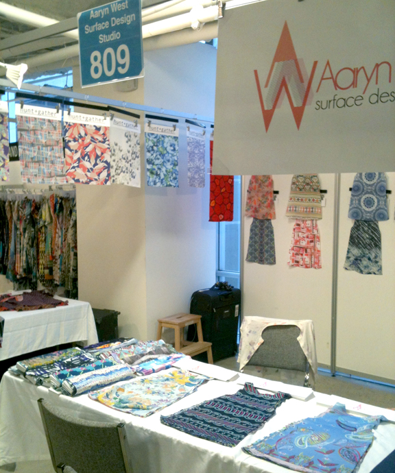 Aaryn West & Hunt + Gather at the LA Textile Show, October 2012